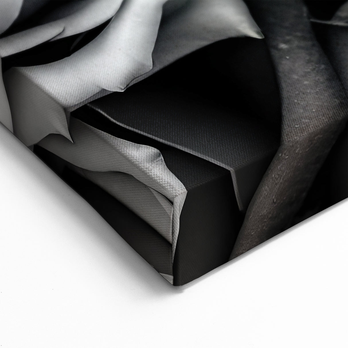 Monochrome Rose Wall Art – Grayscale Floral Rose Canvas Print for Elegance