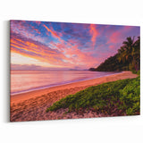 Queensland Beach Art - Vibrant Sunset Over Palm Cove Coastal Canvas