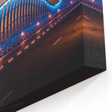 Sydney Scenic Art - Contemporary Bridge Canvas Prints in Vibrant Blue