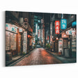 Tokyo Alleyway Art – Serene Night Cityscape Print for Japan Wall Decor