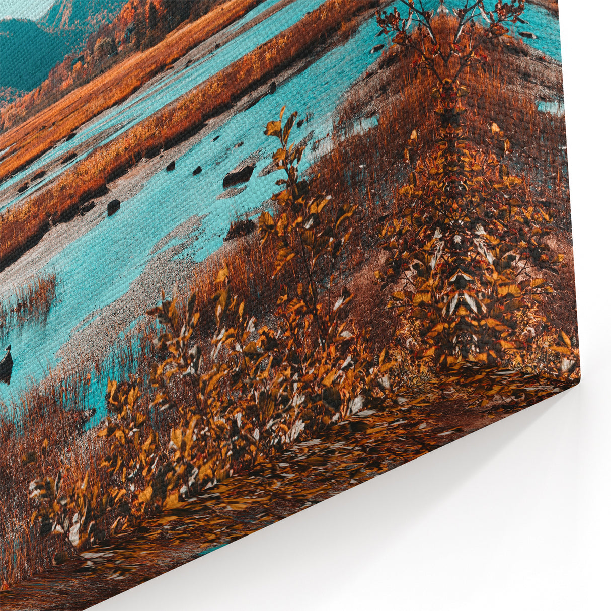 Vibrant Nova Scotia Marshlands - Scenic Autumn Landscape Canvas Art