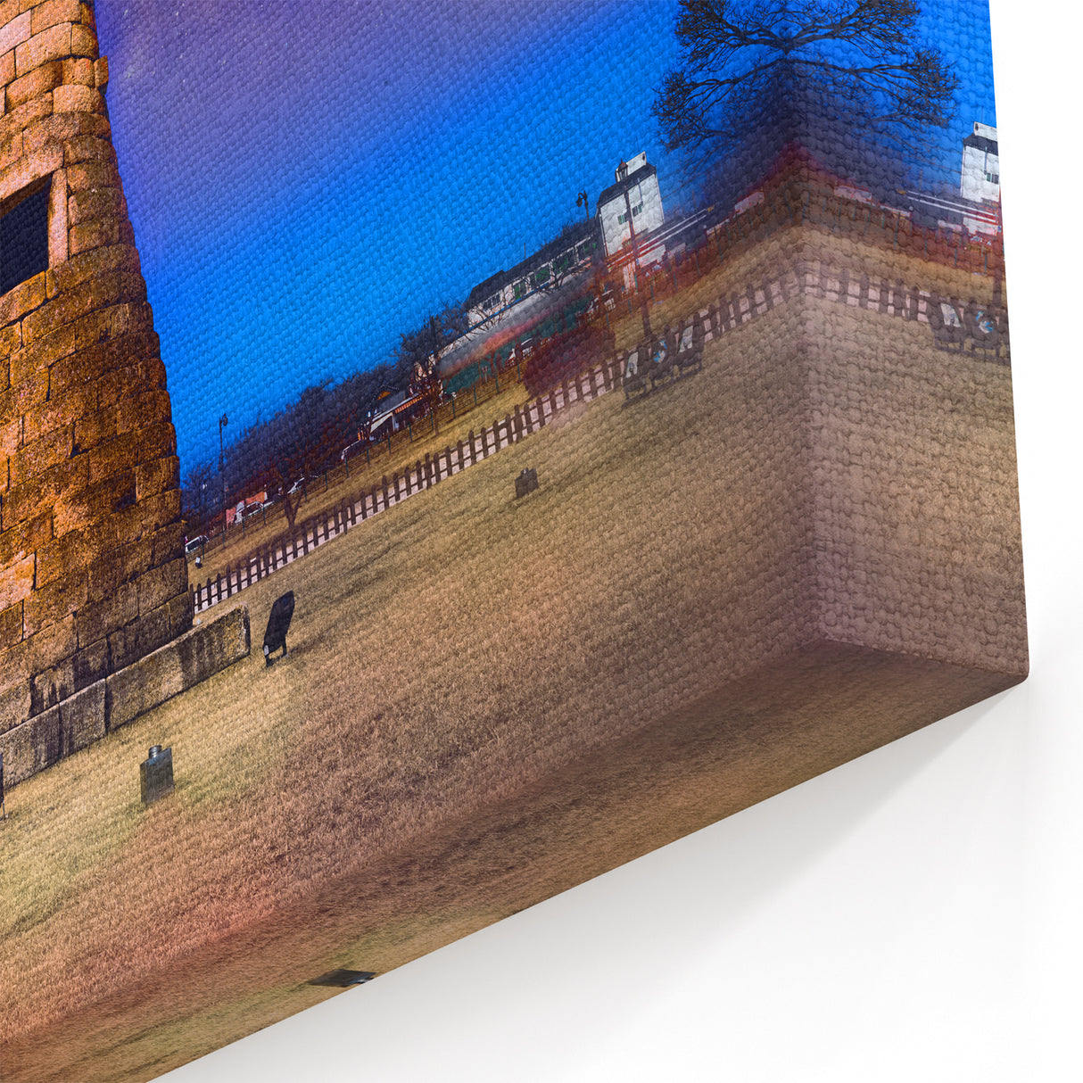 Traditional Korean Night Sky Scene - Scenic Wall Art on Framed Canvas