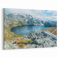 Snowy Tasmania Wall Art – Breathtaking Mountain and Lake Landscape Print
