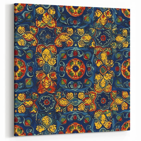 Oaxaca Wall Art – Intricate Mexican Tile Pattern with Vibrant Colors
