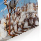 Botanical Cotton Flower Art - Contemporary Cotton Bloom Wall Print