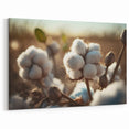 Botanical Cotton Bloom Art - Minimalist Cotton Plant Wall Decor