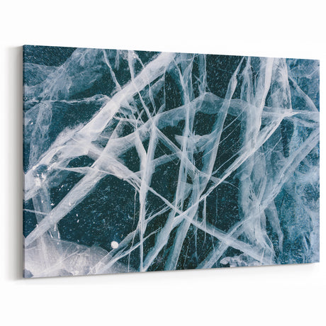 Winter Wall Art: Detailed Ice and Frost Patterns for Modern Decor