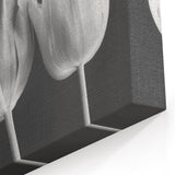 Elegant Black and White Tulip Wall Art | Tulip Canvas Prints for Modern Decor
