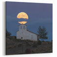 Antigua Coastal Moonrise Art – Caribbean Landscape Print for Home Decor