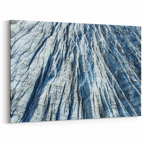 Glacial Ice Patterns | Frozen Landscape Nature Close-Up Winter Wall Art