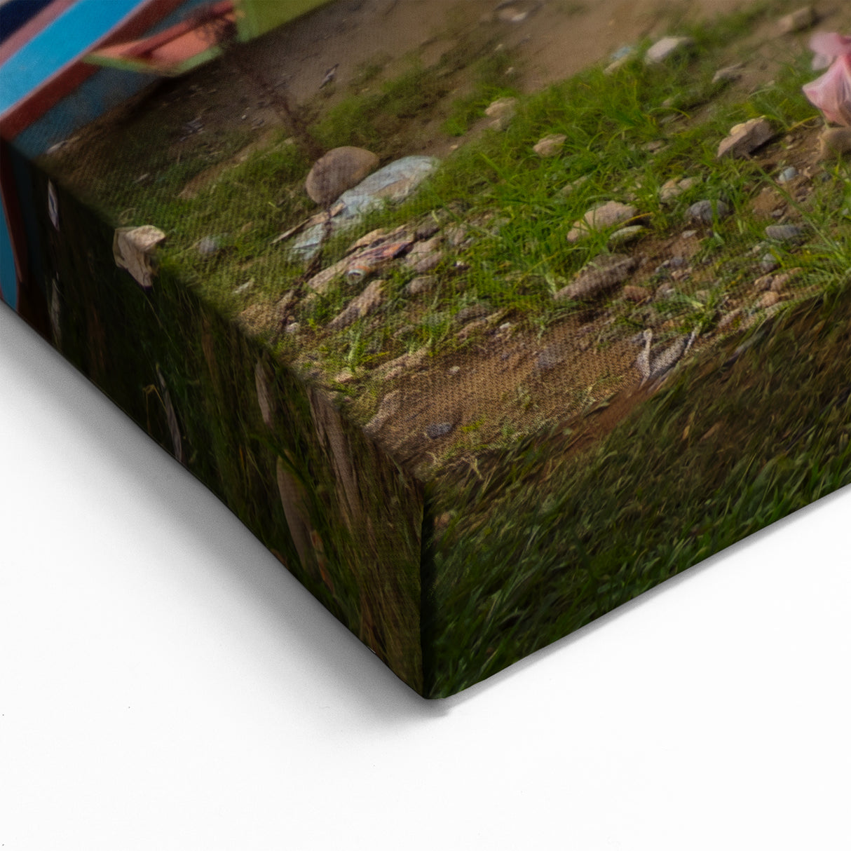 Laos Landscape Prints – Vibrant Riverboats and Sunset Scene Wall Art