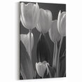 Monochrome Tulip Art – Elegant Black & White Tulip Wall Decor