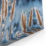 Frost-Covered Plants in Winter Sun | Nature Close-Up Wall Art Photography