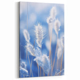 Frosty Grass Stalks in Soft Winter Light | Nature Close-Up Wall Art