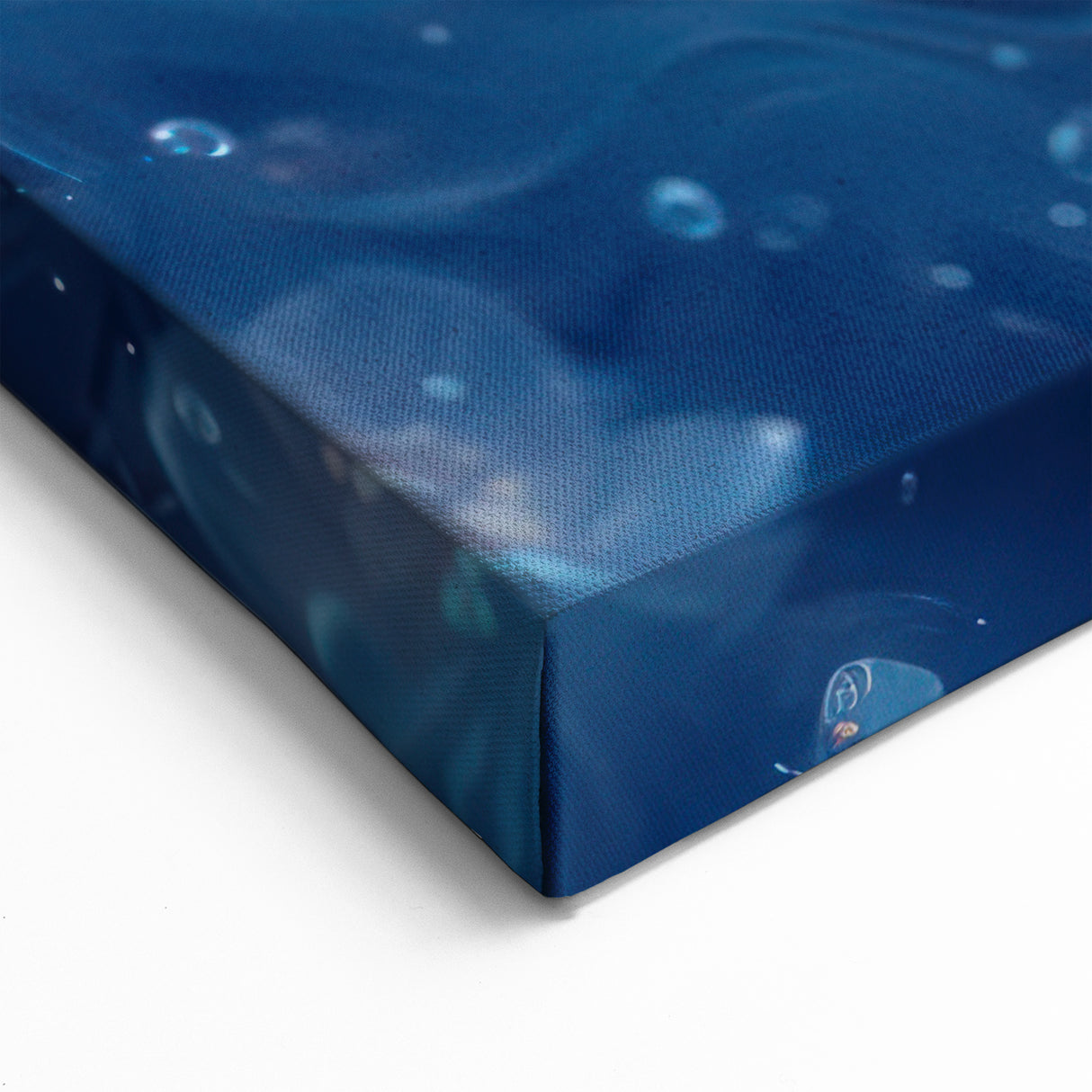 Dreamy Flowers in Blue Water | Nature-Inspired Close-Up Wall Art Decor