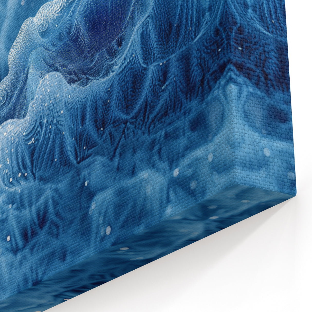 Frozen Waves of Ice – Intricate Frost Patterns Winter Wall Art