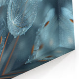 Frosted Dandelion Magic – Nature Close-Up Winter Wall Art