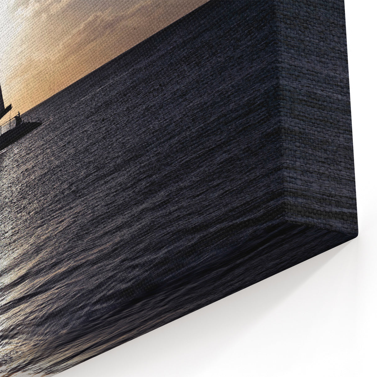 Caribbean Beach Art – Sailboat at Sunset on Scenic Aruba Canvas Print