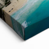 Quintana Roo Wall Art – Cancun Beach Aerial Canvas with Ocean View