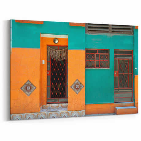 Cuban Scenery Prints – Colorful Doorway Havana Artwork