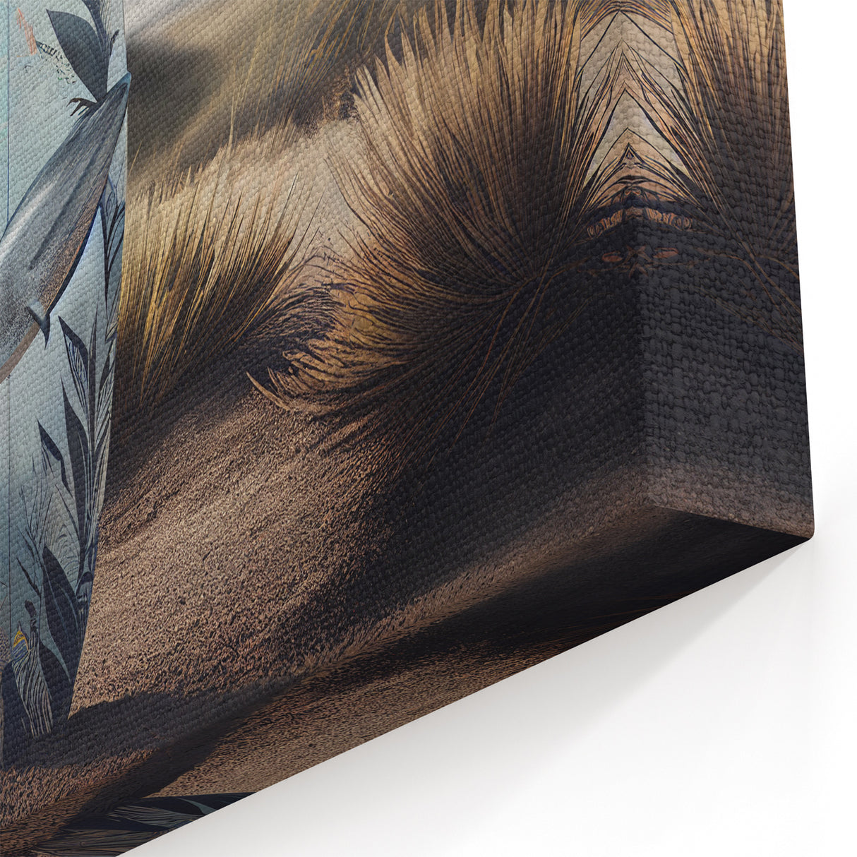 Punta Cana Wall Decor - Surfboard Art in Dominican Coastal Landscape