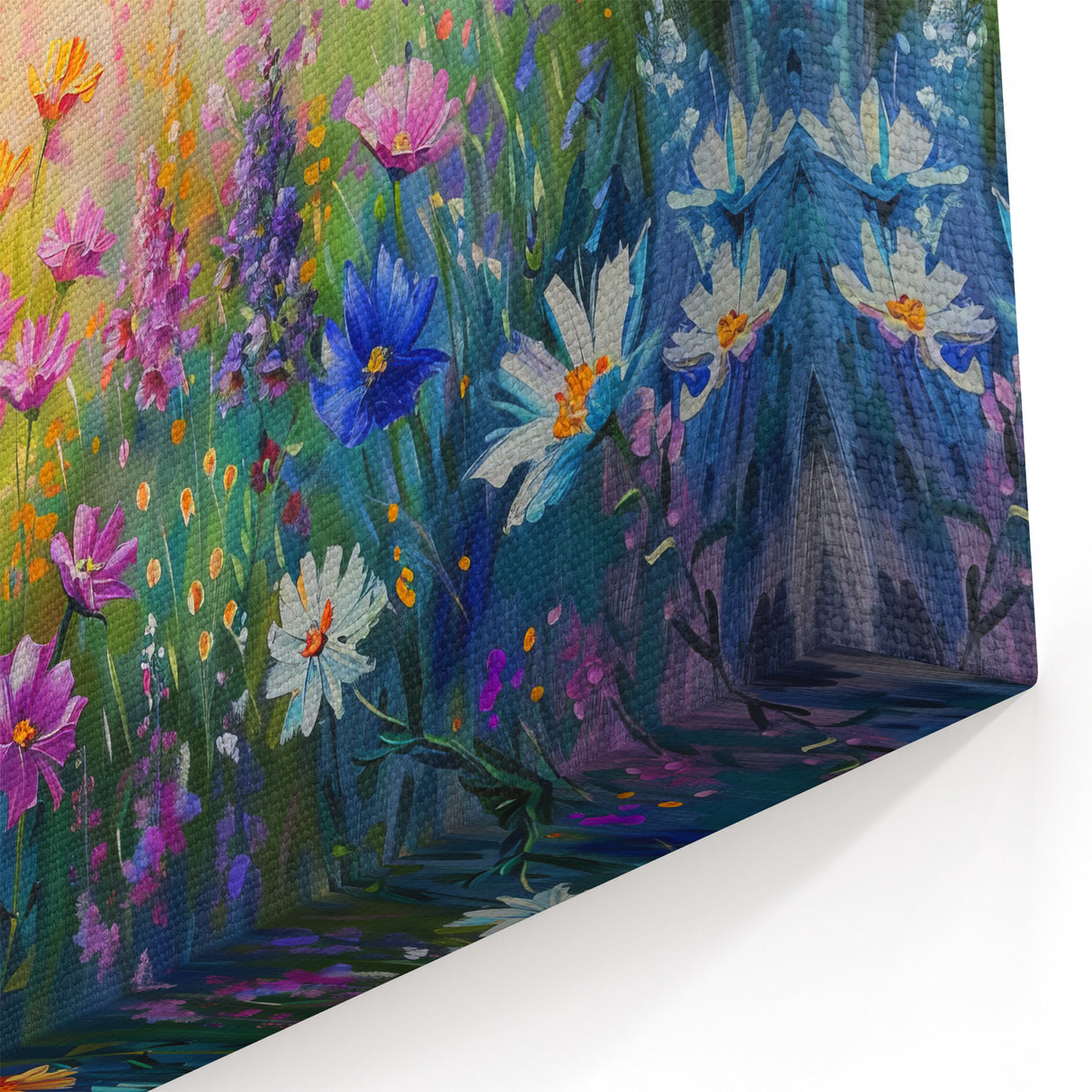 Sunlit Wildflower Meadow – Vibrant Botanical Wall Art for Home Decor
