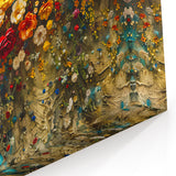 Textured Floral Wall Art – Bold Wildflower Canvas Print for Home Decor