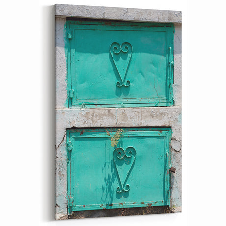 Haitian Landscape Prints - Tropical Decor from Haiti with Rustic Heart Design