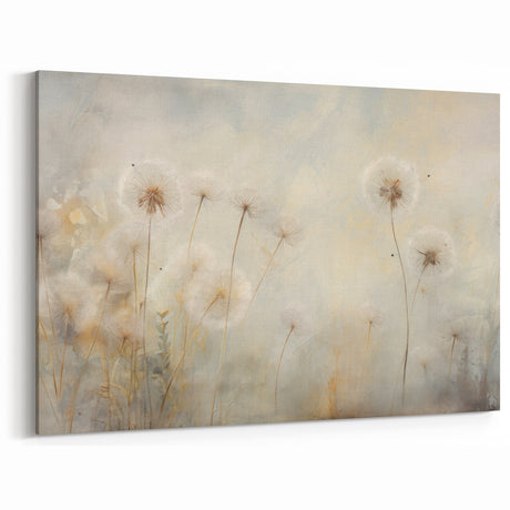 Soft Watercolor Dandelion Art - Nature-Inspired Botanical Wall Decor