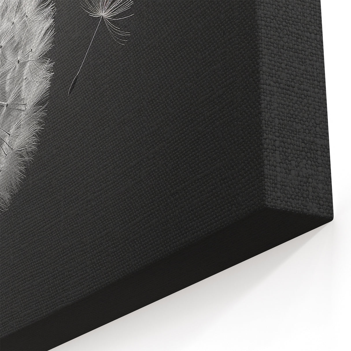 Minimalist Dandelion Seed Blowing Print - Black and White Wall Art