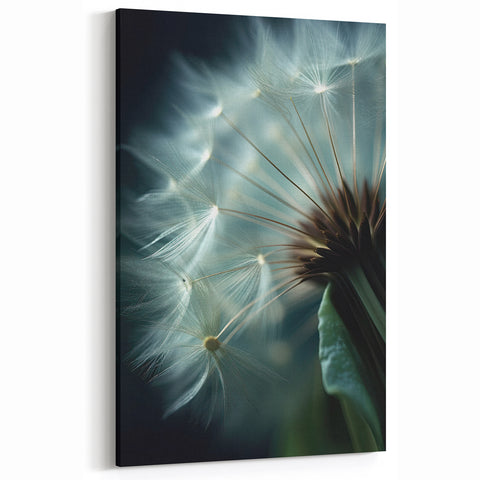Nature-Inspired Floral Wall Art - Dandelion Close-Up Botanical Decor