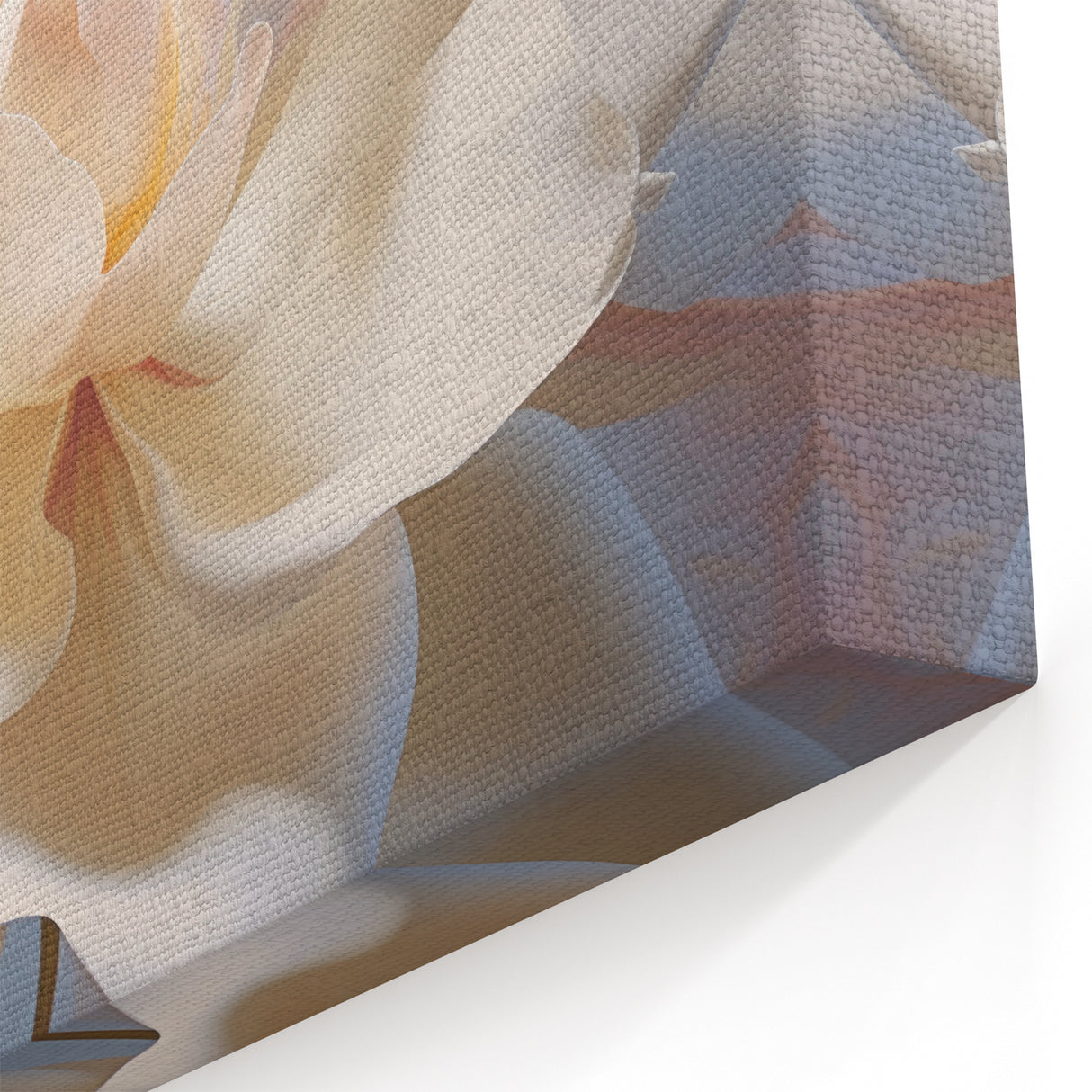 Elegant White Bloom Wall Art - Botanical Flower Canvas for Home Decor