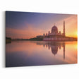 Malaysia Scenery Canvas – Putra Mosque at Sunrise with Reflections