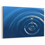 Serene Water Drop Ripple Effect - Nature Close-Up Water Art Print