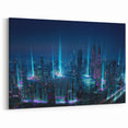 Acrylic Malaysia Scenes – Futuristic Kuala Lumpur Cityscape at Night