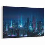 Acrylic Malaysia Scenes – Futuristic Kuala Lumpur Cityscape at Night