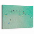 Malaysia Art Print – Surfers on Crystal-Clear Turquoise Waters from Above