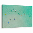 Malaysia Art Print – Surfers on Crystal-Clear Turquoise Waters from Above