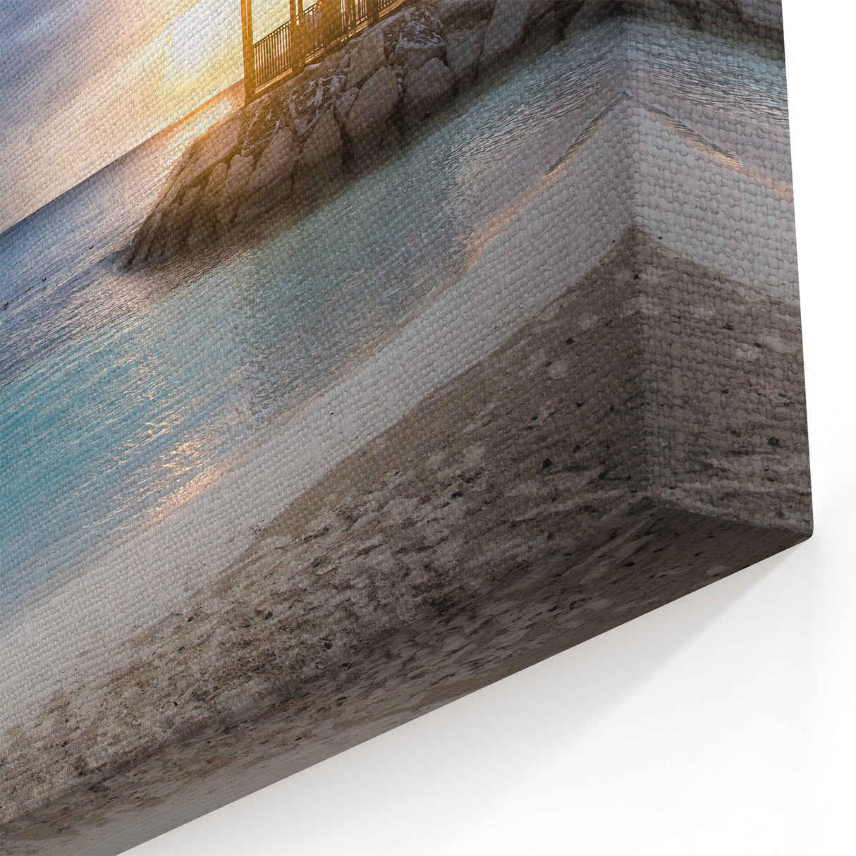 Jamaican Sunset Wall Decor - Pavilion Overlooking Caribbean Waters