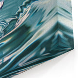 Serene Water Droplet Ripple Close-Up - Nature Water-Themed Wall Art