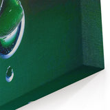 Vivid Green Leaf with Water Droplet Close-Up - Nature Wall Art Decor