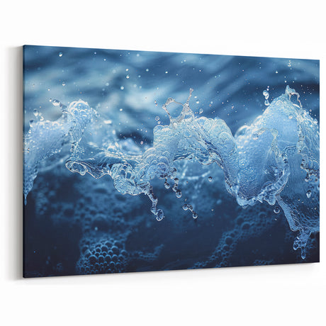 Dynamic Water Splash Art - Nature Close-Up Scenic Water-Themed Print