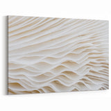 Elegant Leaf Close-Up: White Botanical Leaf Wall Art for Minimalist Decor