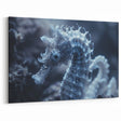 Frozen Seahorse: Ice and Frost Art – Winter Nature Close-Up Wall Decor
