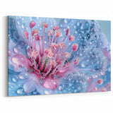 Nature Close-Up Water Wall Art – Floral Water Photography Canvas Print
