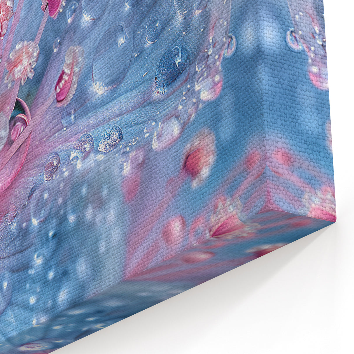 Nature Close-Up Water Wall Art – Floral Water Photography Canvas Print