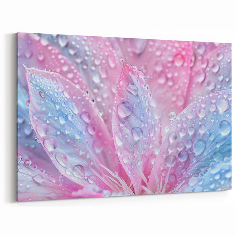 Floral Water Photography Art – Nature Close-Up Water-Themed Wall Decor