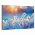 Winter Sunrise: Ice and Frost Art – Nature Close-Up Wall Decor