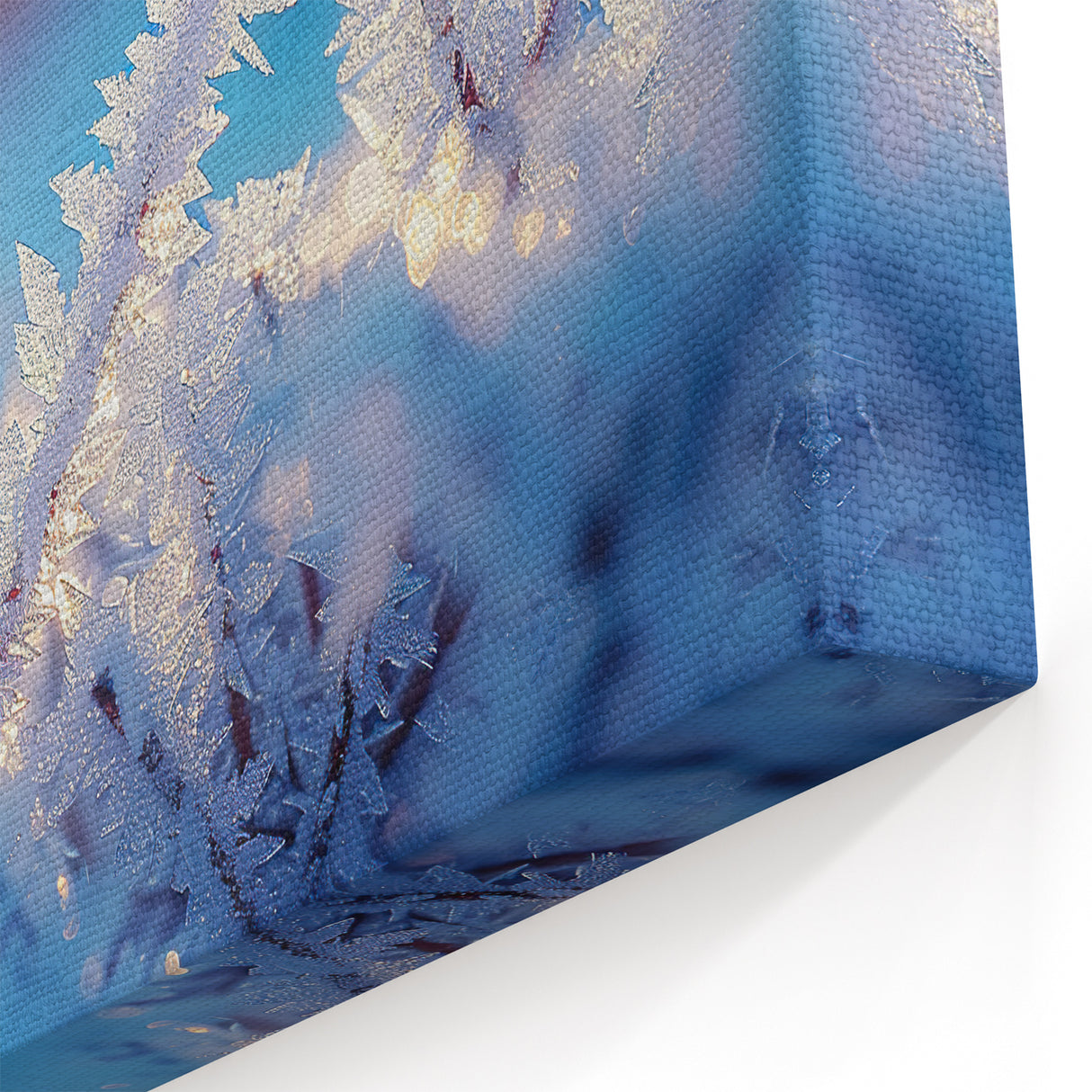 Winter Sunrise: Ice and Frost Art – Nature Close-Up Wall Decor