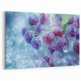 Frozen Grapes: Ice and Frost Art – Nature Close-Up Wall Decor